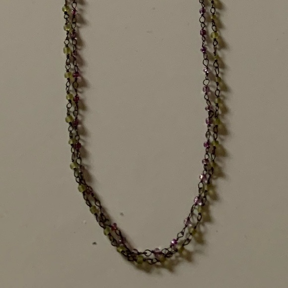 Chan Luu Mystic Matt black Bead Long Necklace